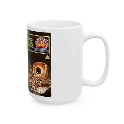 DOCTOR WHO TERROR OF THE AUTONS JON PERTWEE (VHS COVER) - White Coffee Mug-Go Mug Yourself