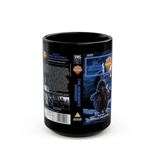 DOCTOR WHO THE ABOMINABLE SNOWMEN (VHS COVER) - Black Coffee Mug 15oz - Go Mug Yourself