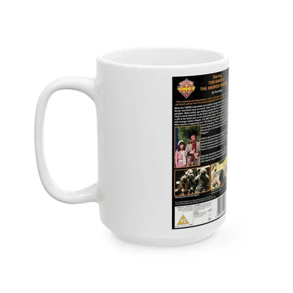 DOCTOR WHO THE ANDROID INVASION (VHS COVER) - White Coffee Mug - Go Mug Yourself