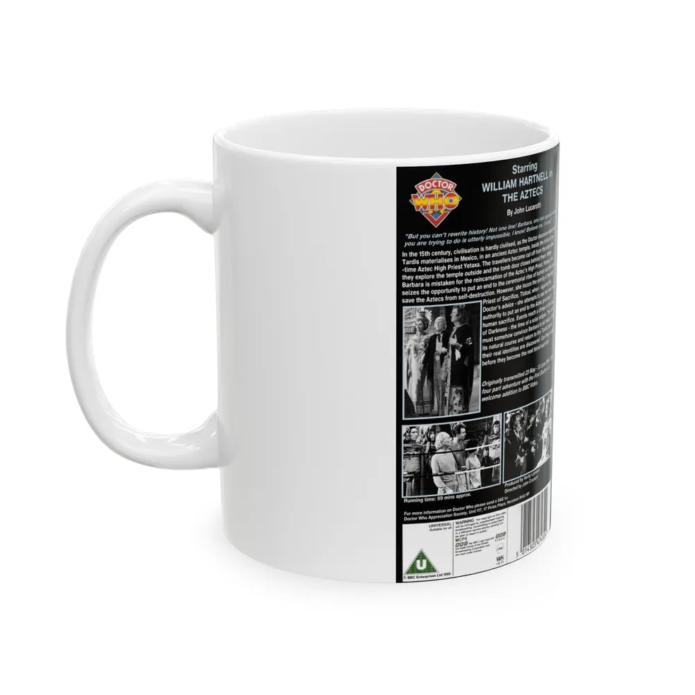 DOCTOR WHO THE AZTECS (VHS COVER) - White Coffee Mug-Go Mug Yourself