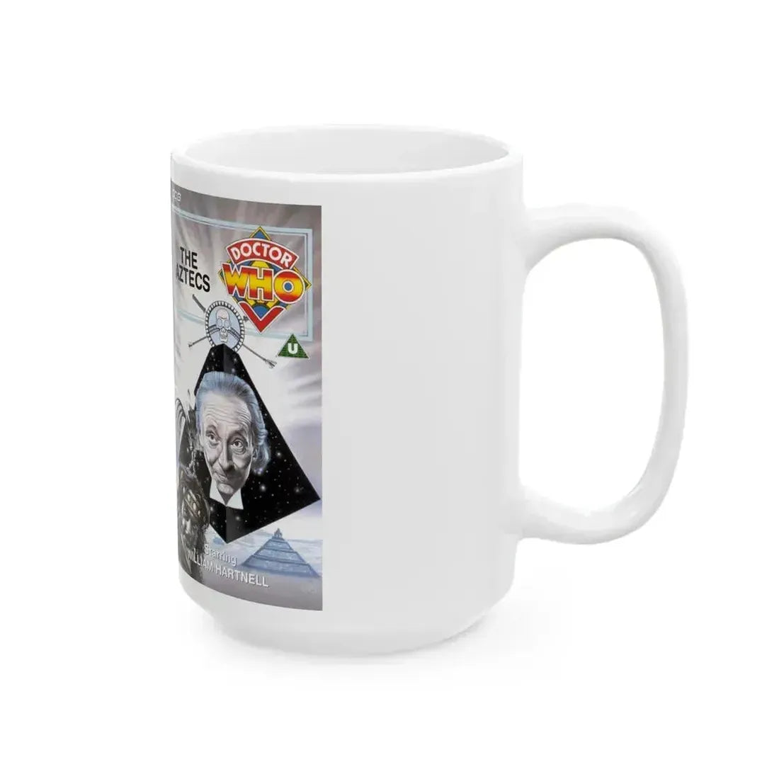 DOCTOR WHO THE AZTECS (VHS COVER) - White Coffee Mug - Go Mug Yourself