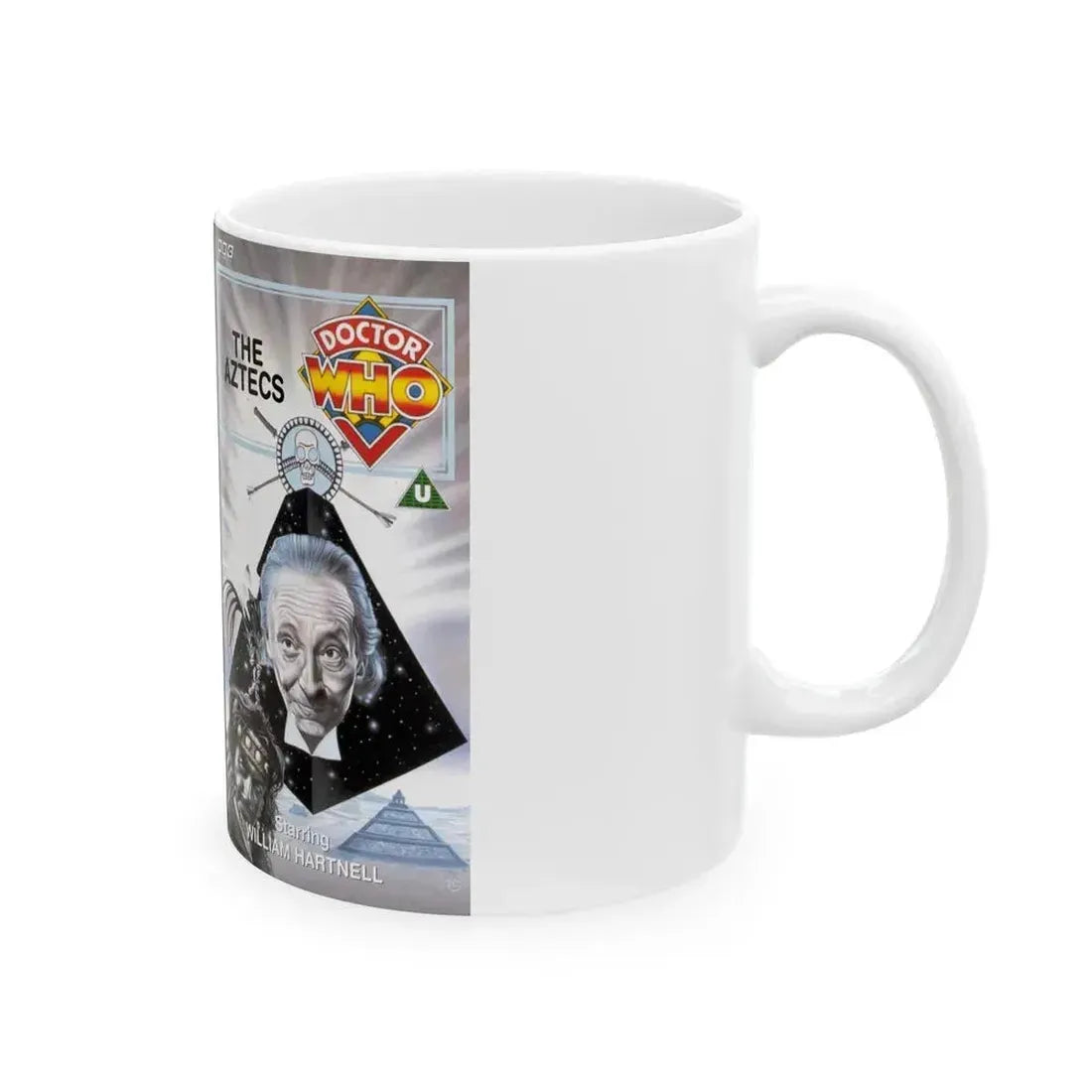 DOCTOR WHO THE AZTECS (VHS COVER) - White Coffee Mug - Go Mug Yourself