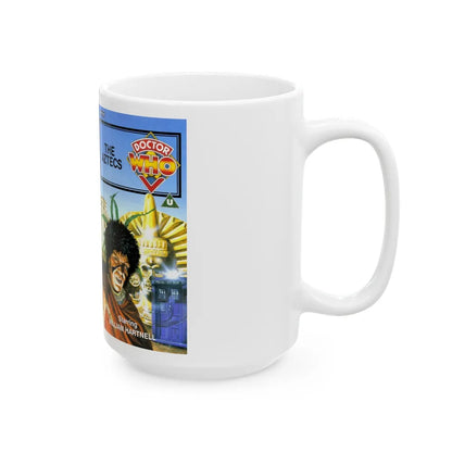 DOCTOR WHO THE AZTECS WILLIAM HARTNELL (VHS COVER) - White Coffee Mug-Go Mug Yourself