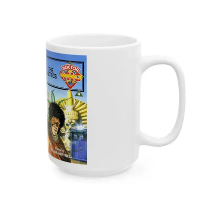 DOCTOR WHO THE AZTECS WILLIAM HARTNELL (VHS COVER) - White Coffee Mug - Go Mug Yourself