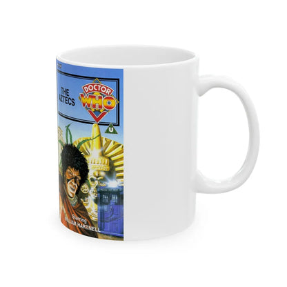 DOCTOR WHO THE AZTECS WILLIAM HARTNELL (VHS COVER) - White Coffee Mug-Go Mug Yourself