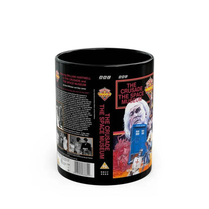 DOCTOR WHO THE CRUSADE AND THE SPACE MUSEUM (VHS COVER) - Black Coffee Mug 11oz - Go Mug Yourself