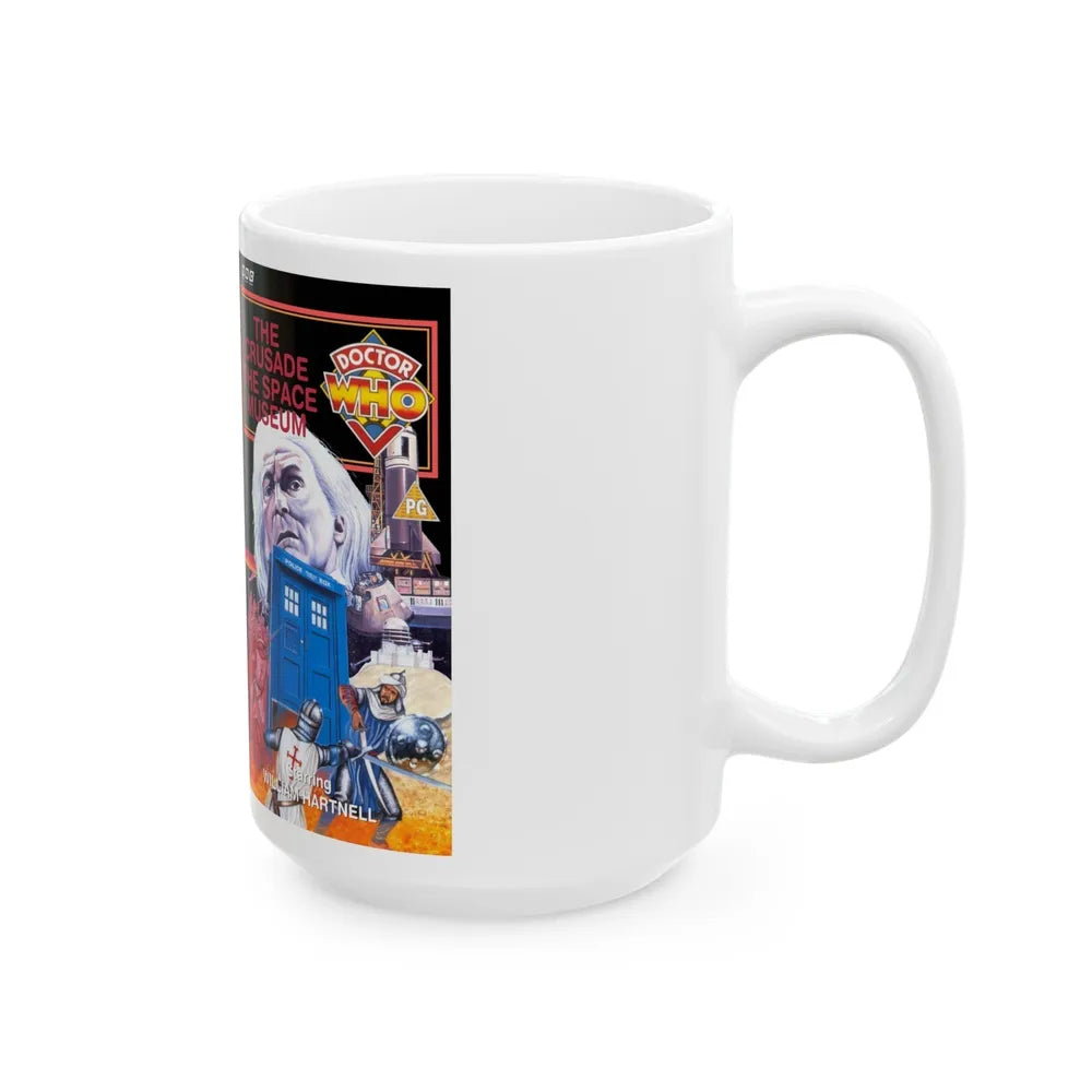 DOCTOR WHO THE CRUSADE AND THE SPACE MUSEUM (VHS COVER) - White Coffee Mug-Go Mug Yourself