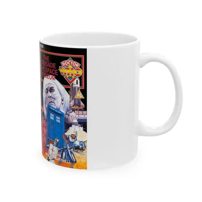 DOCTOR WHO THE CRUSADE AND THE SPACE MUSEUM (VHS COVER) - White Coffee Mug - Go Mug Yourself