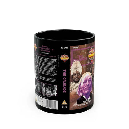 DOCTOR WHO THE CRUSADE (VHS COVER) - Black Coffee Mug 11oz - Go Mug Yourself