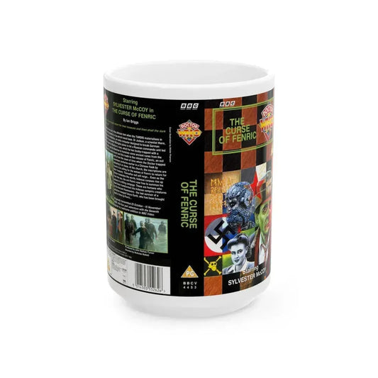 DOCTOR WHO THE CURSE OF FENRIC (VHS COVER) - White Coffee Mug 15oz - Go Mug Yourself