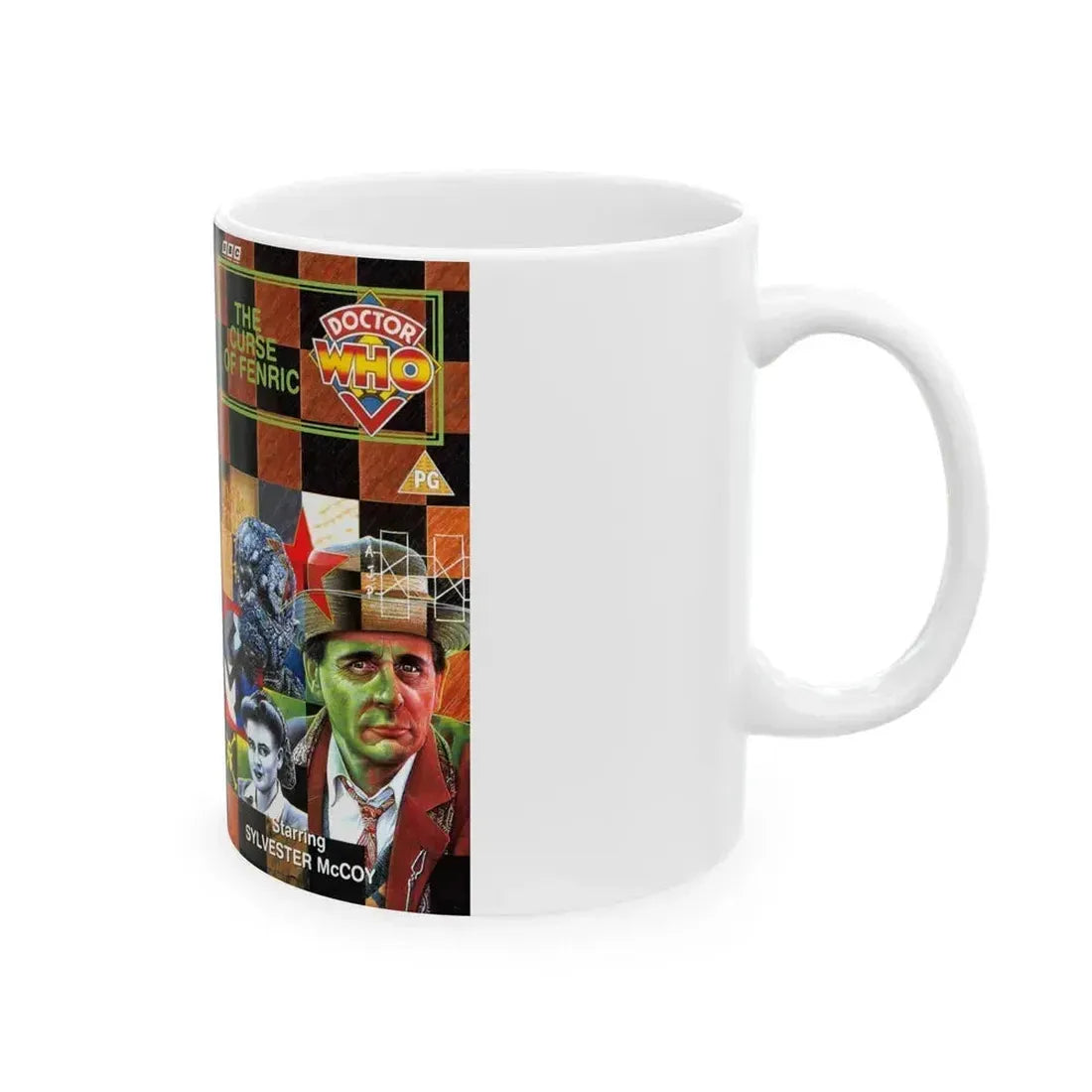 DOCTOR WHO THE CURSE OF FENRIC (VHS COVER) - White Coffee Mug - Go Mug Yourself