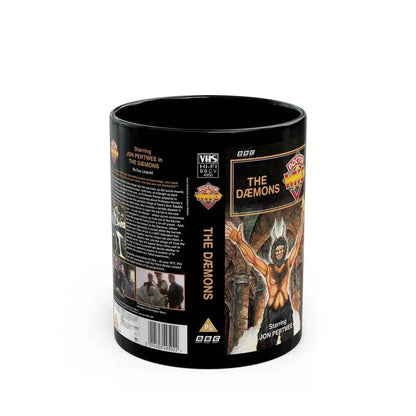 DOCTOR WHO THE DAEMONS (VHS COVER) - Black Coffee Mug 11oz - Go Mug Yourself