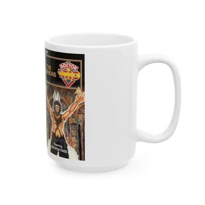 DOCTOR WHO THE DAEMONS (VHS COVER) - White Coffee Mug - Go Mug Yourself