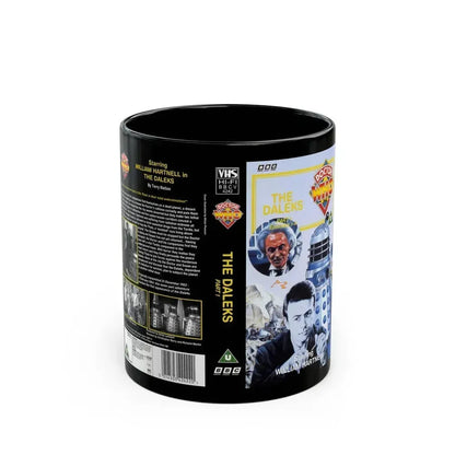 DOCTOR WHO THE DALEKS (VHS COVER) - Black Coffee Mug 11oz - Go Mug Yourself