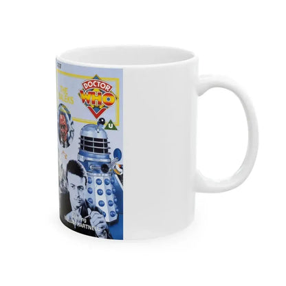 DOCTOR WHO THE DALEKS (VHS COVER) - White Coffee Mug - Go Mug Yourself