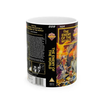 DOCTOR WHO THE ENEMY OF THE WORLD (VHS COVER) - White Coffee Mug 11oz - Go Mug Yourself