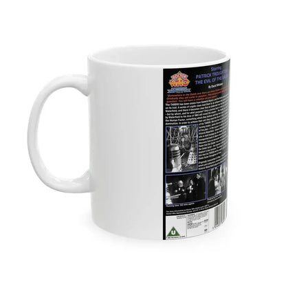 DOCTOR WHO THE EVIL OF THE DALEKS (VHS COVER) - White Coffee Mug - Go Mug Yourself
