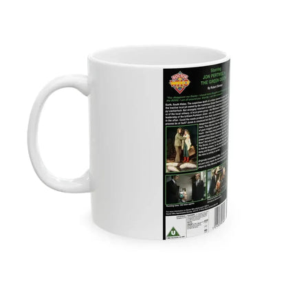 DOCTOR WHO THE GREEN DEATH (VHS COVER) - White Coffee Mug - Go Mug Yourself