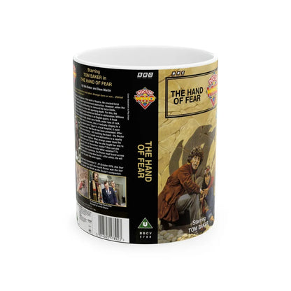 DOCTOR WHO THE HAND OF FEAR TOM BAKER (VHS COVER) - White Coffee Mug-11oz-Go Mug Yourself