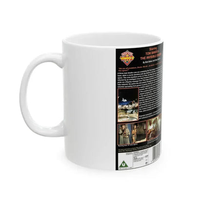 DOCTOR WHO THE INVISIBLE ENEMY (VHS COVER) - White Coffee Mug - Go Mug Yourself