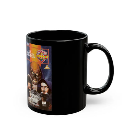 DOCTOR WHO THE MASQUE OF MANDRAGORA (VHS COVER) - Black Coffee Mug-Go Mug Yourself