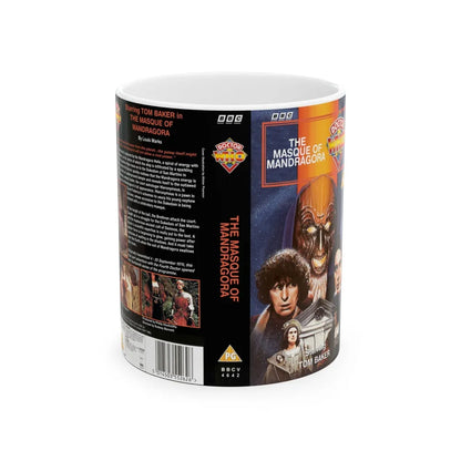 DOCTOR WHO THE MASQUE OF MANDRAGORA (VHS COVER) - White Coffee Mug-11oz-Go Mug Yourself