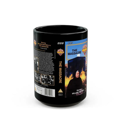 DOCTOR WHO THE MASSACRE (VHS COVER) - Black Coffee Mug 15oz - Go Mug Yourself