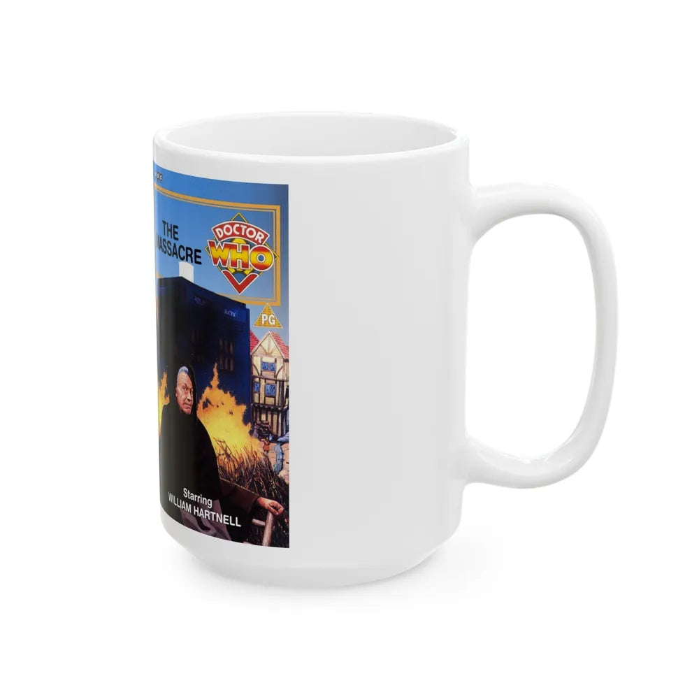 DOCTOR WHO THE MASSACRE (VHS COVER) - White Coffee Mug-Go Mug Yourself