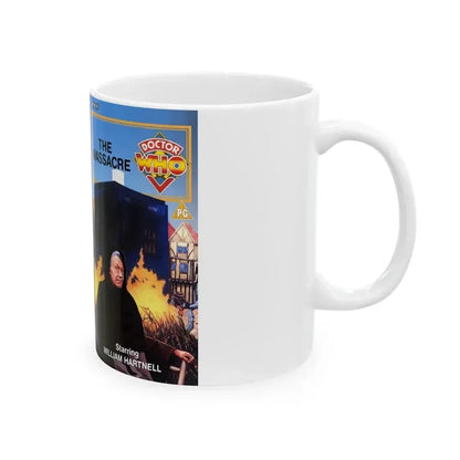 DOCTOR WHO THE MASSACRE (VHS COVER) - White Coffee Mug - Go Mug Yourself