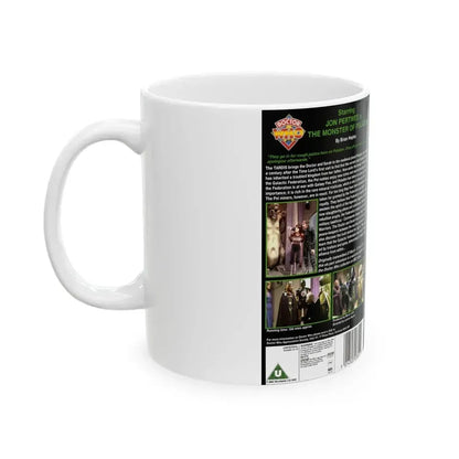 DOCTOR WHO THE MONSTER OF PELADON (VHS COVER) - White Coffee Mug - Go Mug Yourself