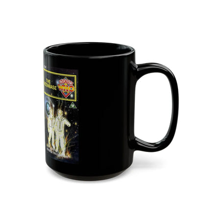 DOCTOR WHO THE MOONBASE (VHS COVER) - Black Coffee Mug-Go Mug Yourself