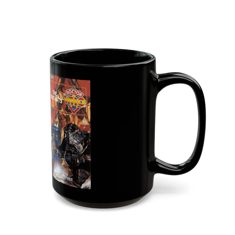 DOCTOR WHO THE MUTANTS (VHS COVER) - Black Coffee Mug-Go Mug Yourself