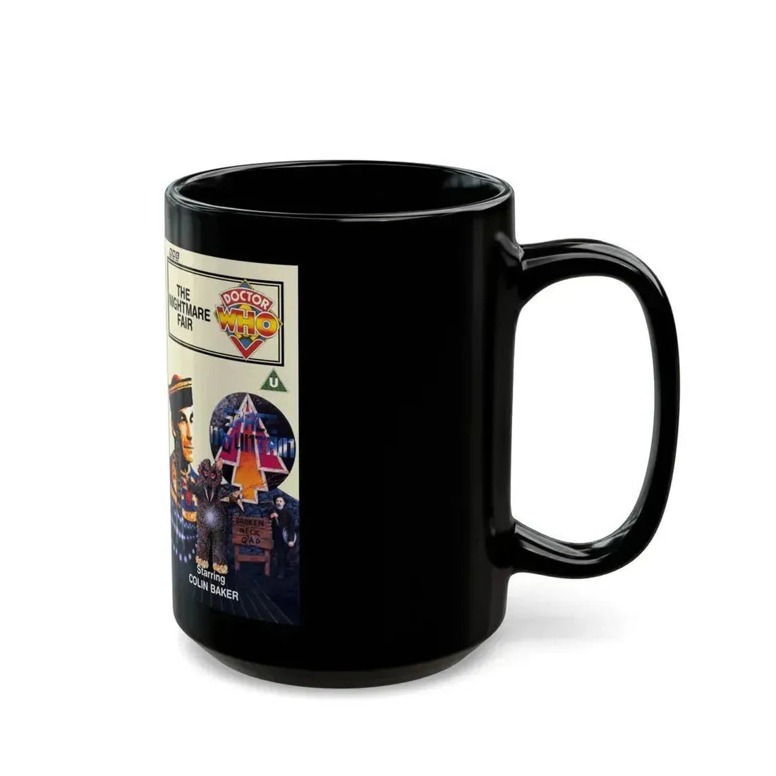 DOCTOR WHO THE NIGHTMARE FAIR (VHS COVER) - Black Coffee Mug - Go Mug Yourself