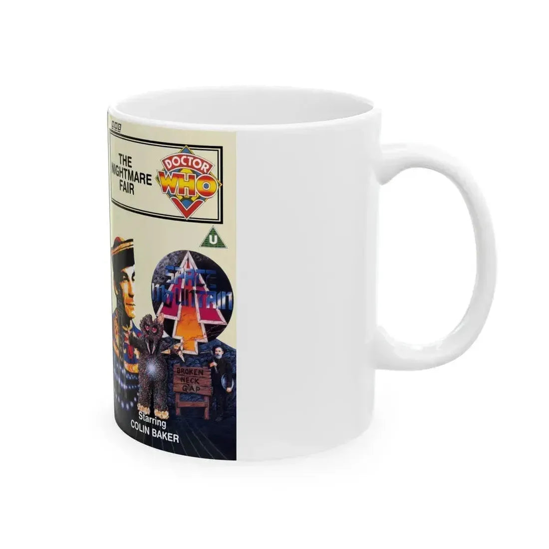 DOCTOR WHO THE NIGHTMARE FAIR (VHS COVER) - White Coffee Mug - Go Mug Yourself