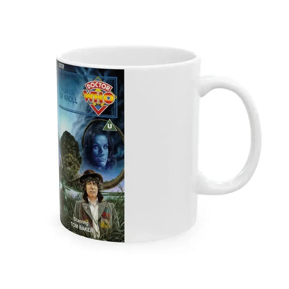 DOCTOR WHO THE POWER OF KROLL (VHS COVER) - White Coffee Mug - Go Mug Yourself