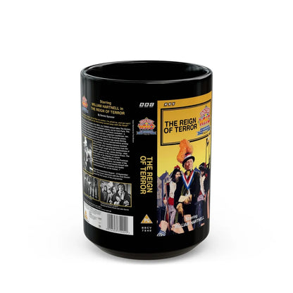 DOCTOR WHO THE REIGN OF TERROR (VHS COVER) - Black Coffee Mug-15oz-Go Mug Yourself