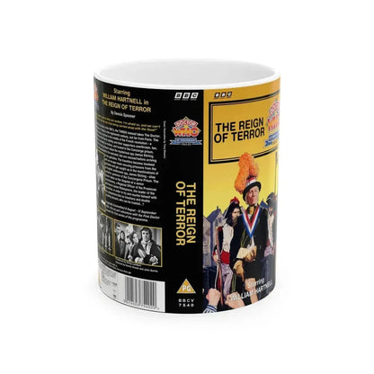 DOCTOR WHO THE REIGN OF TERROR (VHS COVER) - White Coffee Mug 11oz - Go Mug Yourself