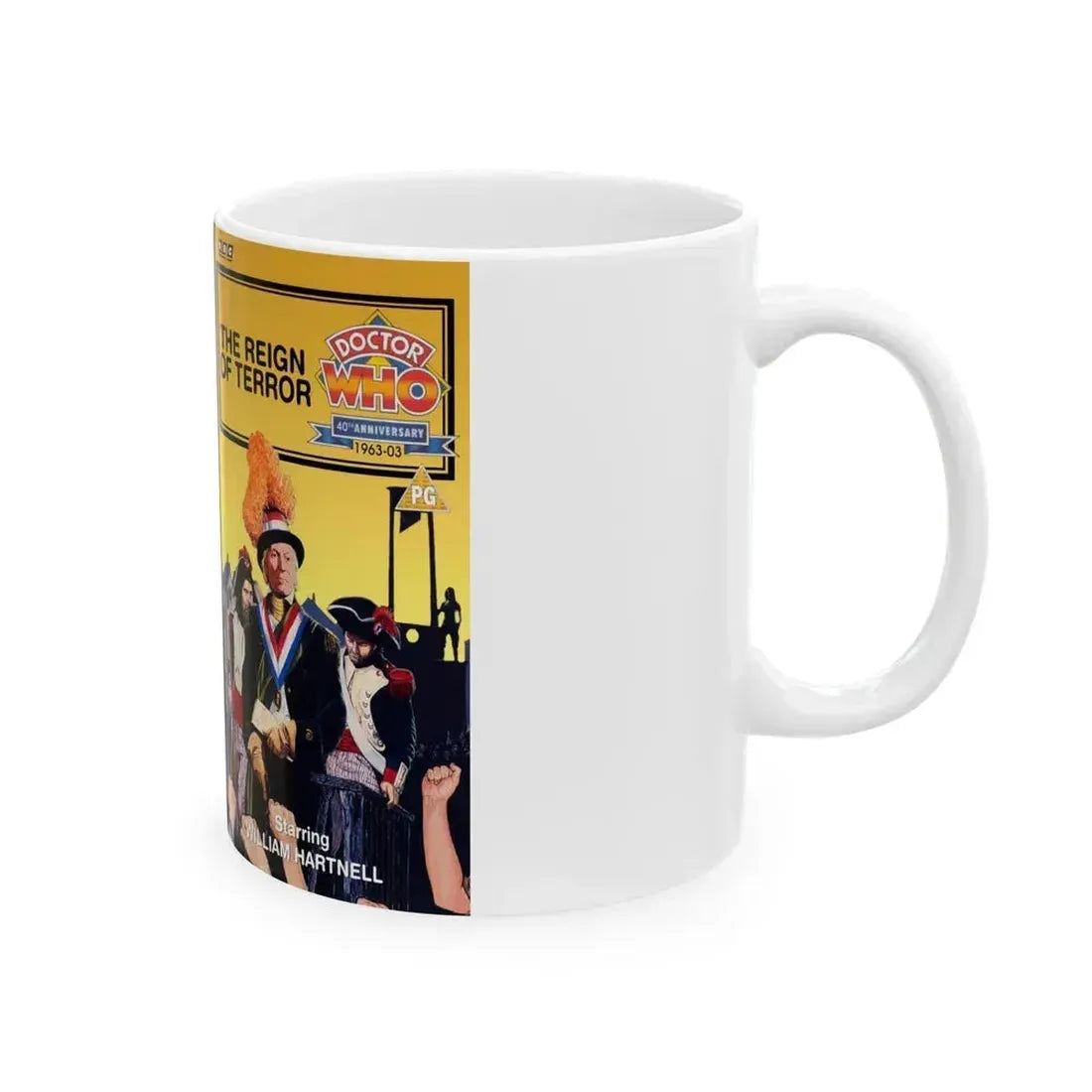 DOCTOR WHO THE REIGN OF TERROR (VHS COVER) - White Coffee Mug - Go Mug Yourself