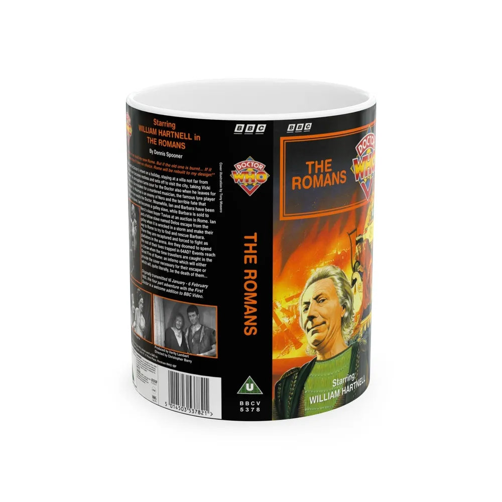 DOCTOR WHO THE ROMANS (VHS COVER) - White Coffee Mug-11oz-Go Mug Yourself