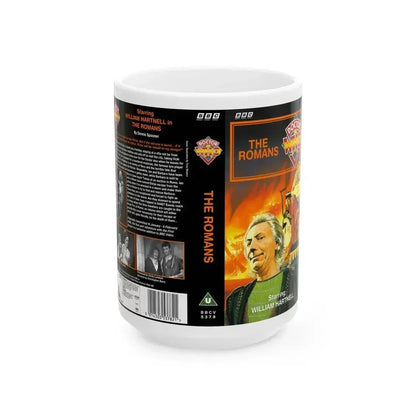DOCTOR WHO THE ROMANS (VHS COVER) - White Coffee Mug 15oz - Go Mug Yourself