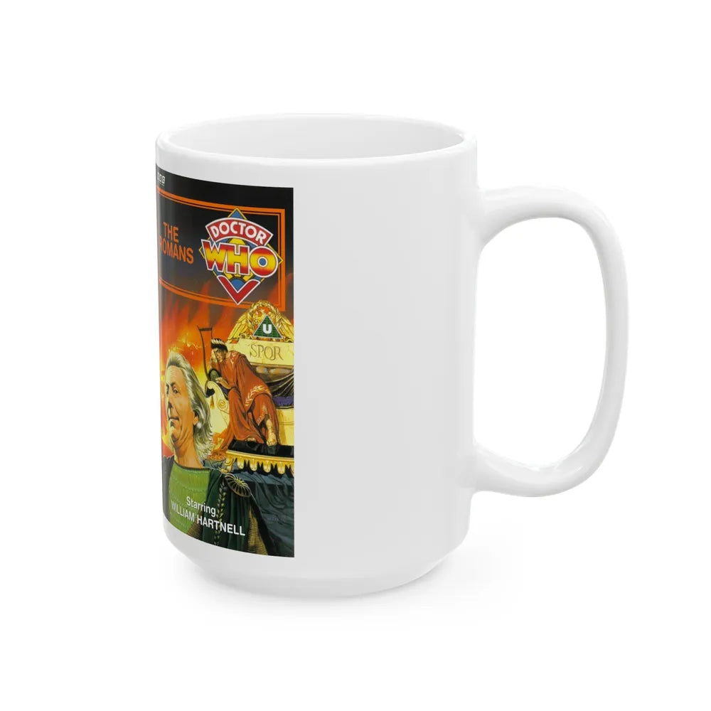 DOCTOR WHO THE ROMANS (VHS COVER) - White Coffee Mug-Go Mug Yourself