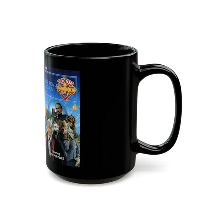 DOCTOR WHO THE SEA DEVILS (VHS COVER) - Black Coffee Mug-Go Mug Yourself