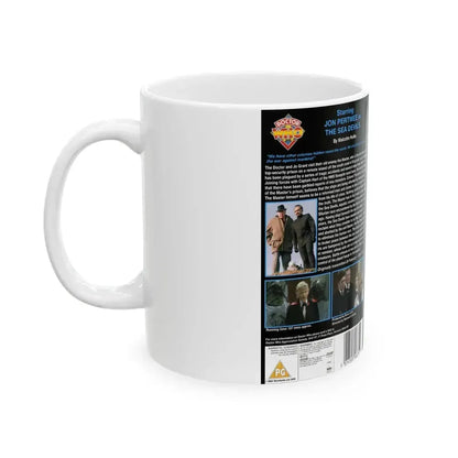 DOCTOR WHO THE SEA DEVILS (VHS COVER) - White Coffee Mug - Go Mug Yourself