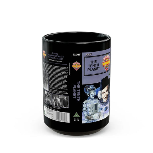 DOCTOR WHO THE TENTH PLANET (VHS COVER) - Black Coffee Mug-15oz-Go Mug Yourself