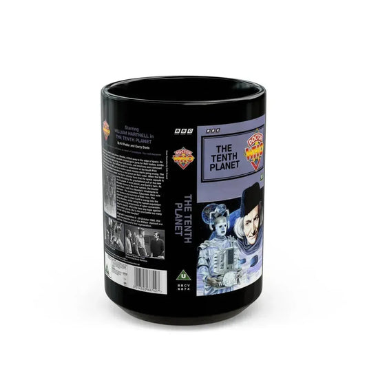 DOCTOR WHO THE TENTH PLANET (VHS COVER) - Black Coffee Mug 15oz - Go Mug Yourself