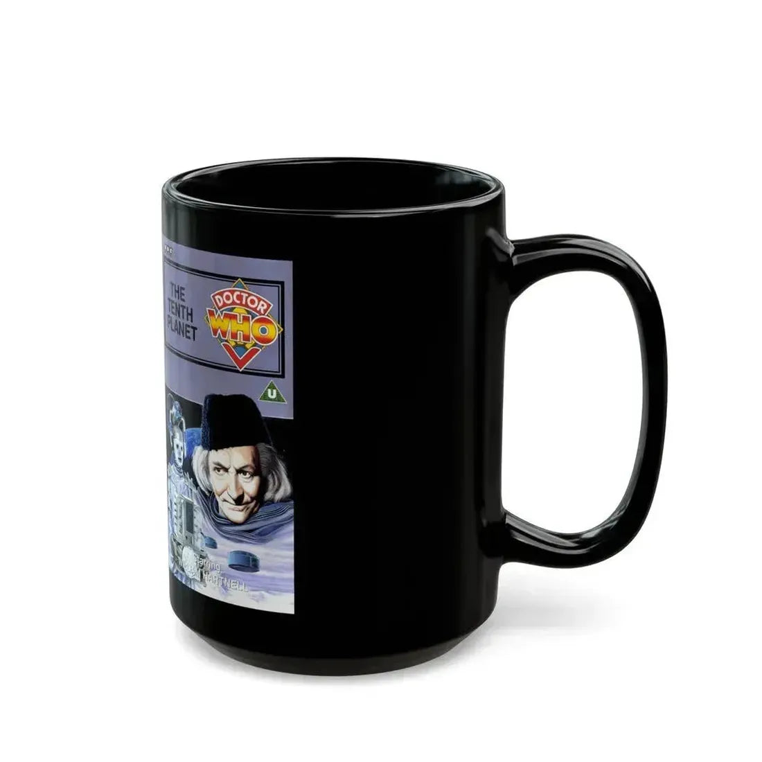 DOCTOR WHO THE TENTH PLANET (VHS COVER) - Black Coffee Mug - Go Mug Yourself