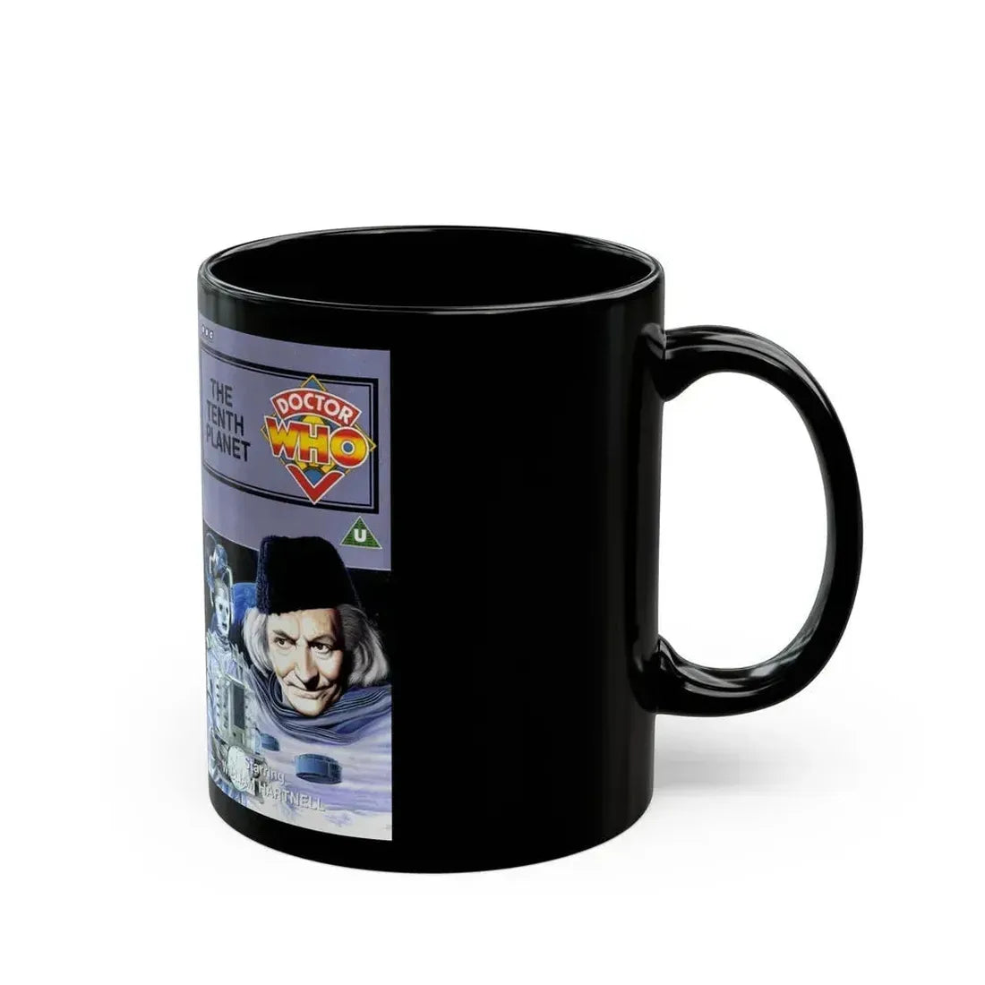 DOCTOR WHO THE TENTH PLANET (VHS COVER) - Black Coffee Mug - Go Mug Yourself