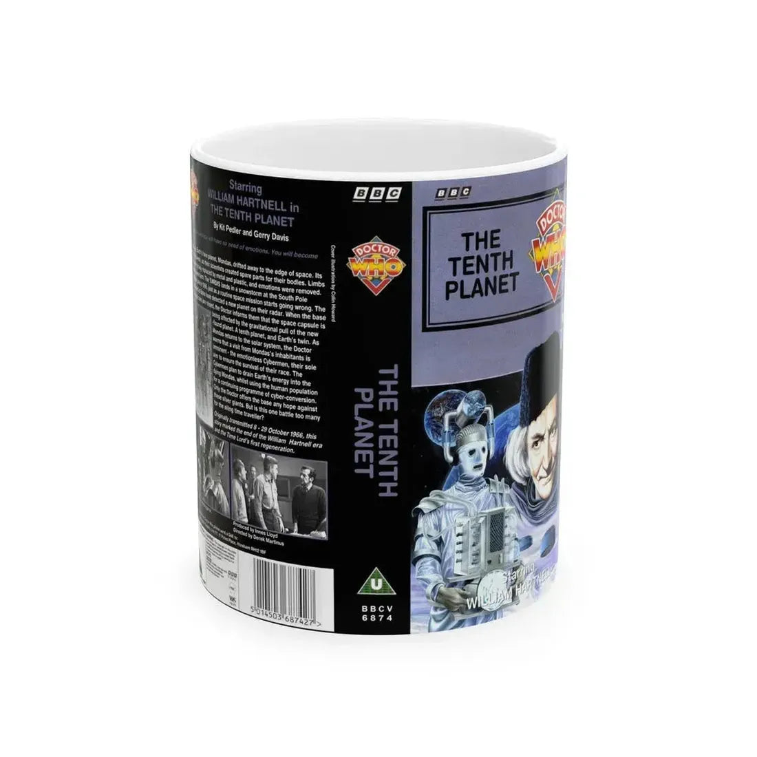 DOCTOR WHO THE TENTH PLANET (VHS COVER) - White Coffee Mug 11oz - Go Mug Yourself