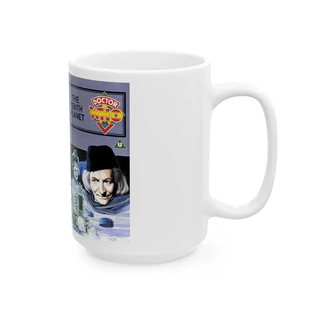DOCTOR WHO THE TENTH PLANET (VHS COVER) - White Coffee Mug - Go Mug Yourself