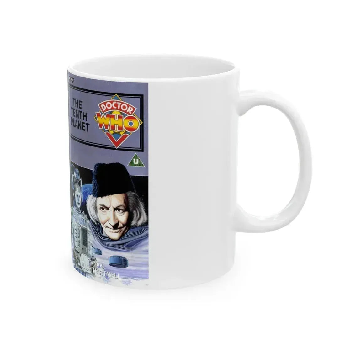 DOCTOR WHO THE TENTH PLANET (VHS COVER) - White Coffee Mug - Go Mug Yourself